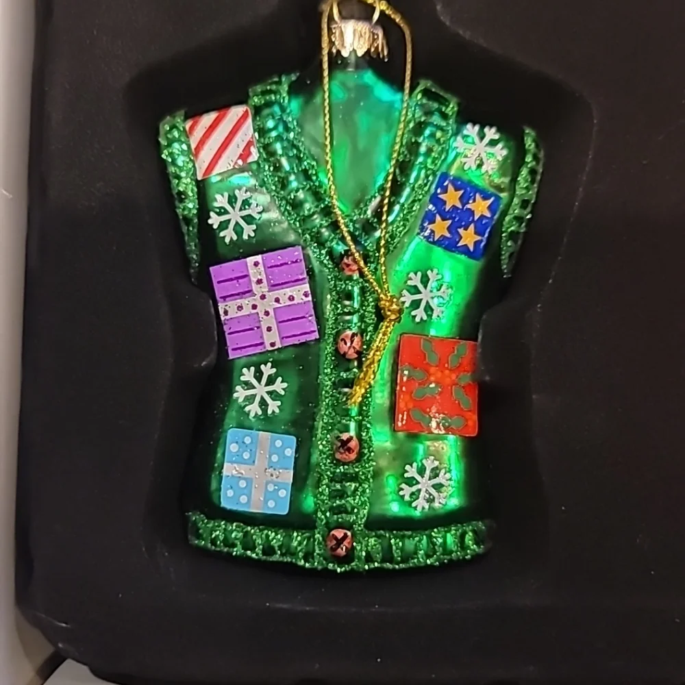 Ugly Christmas Sweater Glass Ornament Set Target